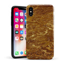 Molten Gold Digital Foil Swirl V2 - iPhone X Swappable Hybrid Case