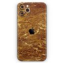 Molten Gold Digital Foil Swirl V2 - Vinyl Skin Wrap for iPhone 17 Pro Max, 17 Pro, 17 Air, 17, 16 & All Models — Soft Matte or Ultra Gloss