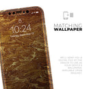 Molten Gold Digital Foil Swirl V2 - Vinyl Skin Wrap for iPhone 17 Pro Max, 17 Pro, 17 Air, 17, 16 & All Models — Soft Matte or Ultra Gloss