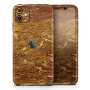 Molten Gold Digital Foil Swirl V2 - Vinyl Skin Wrap for iPhone 17 Pro Max, 17 Pro, 17 Air, 17, 16 & All Models — Soft Matte or Ultra Gloss