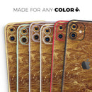 Molten Gold Digital Foil Swirl V2 - Vinyl Skin Wrap for iPhone 17 Pro Max, 17 Pro, 17 Air, 17, 16 & All Models — Soft Matte or Ultra Gloss