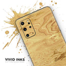 Molten Gold Digital Foil Swirl V3 - Premium Vinyl Skin Decal for Samsung Galaxy S25 Ultra, S24, S23, S22 & All Galaxy S Models