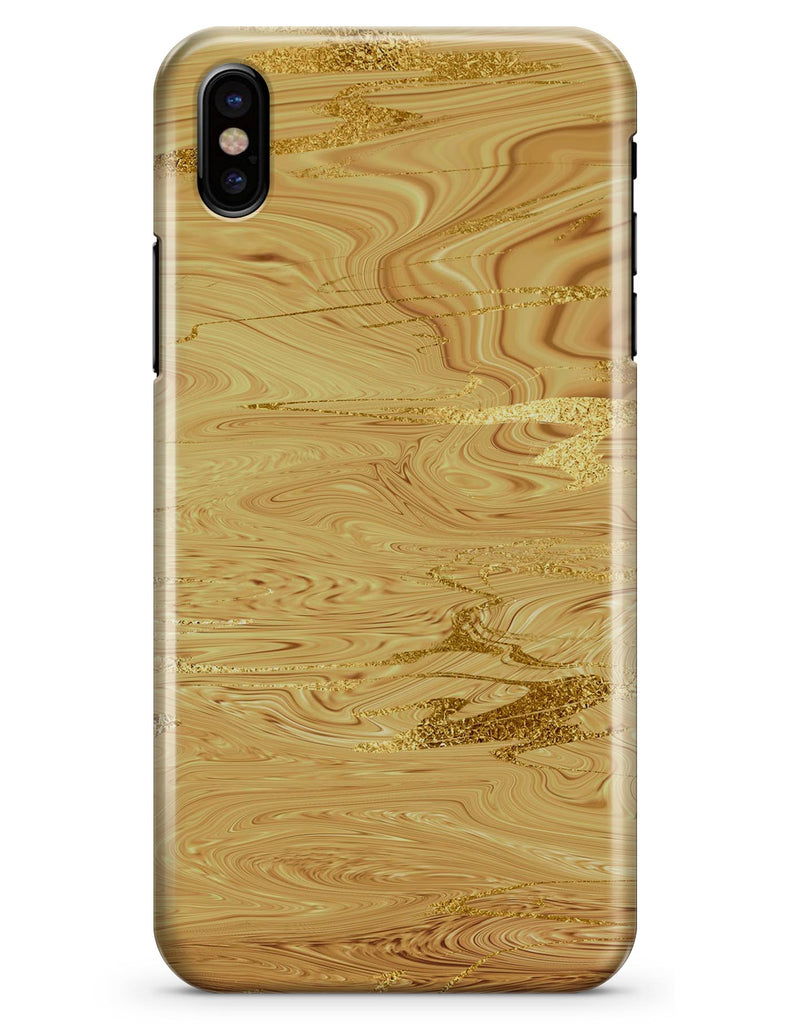 Molten Gold Digital Foil Swirl V3 - iPhone X Clipit Case