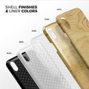 Molten Gold Digital Foil Swirl V3 - iPhone X Swappable Hybrid Case