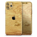 Molten Gold Digital Foil Swirl V3 - Vinyl Skin Wrap for iPhone 17 Pro Max, 17 Pro, 17 Air, 17, 16 & All Models — Soft Matte or Ultra Gloss