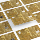 Molten Gold Digital Foil Swirl V4 - Premium Protective Decal Skin-Kit for the Apple Credit Card