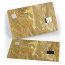 Molten Gold Digital Foil Swirl V4 - Premium Protective Decal Skin-Kit for the Apple Credit Card