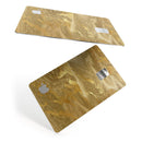 Molten Gold Digital Foil Swirl V4 - Premium Protective Decal Skin-Kit for the Apple Credit Card