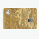 Molten Gold Digital Foil Swirl V4 - Premium Protective Decal Skin-Kit for the Apple Credit Card