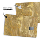 Molten Gold Digital Foil Swirl V4 - Premium Protective Decal Skin-Kit for the Apple Credit Card