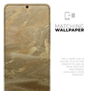 Molten Gold Digital Foil Swirl V4 - Premium Vinyl Skin Decal for Samsung Galaxy S25 Ultra, S24, S23, S22 & All Galaxy S Models