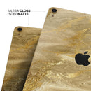 Molten Gold Digital Foil Swirl V4 - Full Body Skin Decal for the Apple iPad Pro 12.9", 11", 10.5", 9.7", Air or Mini (All Models Available)
