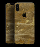 Molten Gold Digital Foil Swirl V4 - iPhone XS MAX, XS/X, 8/8+, 7/7+, 5/5S/SE Skin-Kit (All iPhones Available)