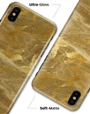 Molten Gold Digital Foil Swirl V4 - iPhone X Clipit Case
