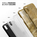 Molten Gold Digital Foil Swirl V4 - iPhone X Swappable Hybrid Case