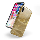 Molten Gold Digital Foil Swirl V4 - iPhone X Swappable Hybrid Case