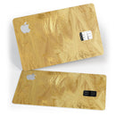 Molten Gold Digital Foil Swirl V5 - Premium Protective Decal Skin-Kit for the Apple Credit Card