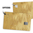 Molten Gold Digital Foil Swirl V5 - Premium Protective Decal Skin-Kit for the Apple Credit Card