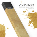 Molten Gold Digital Foil Swirl V5 - Premium Decal Protective Skin-Wrap Sticker compatible with the Juul Labs vaping device