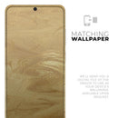 Molten Gold Digital Foil Swirl V5 - Premium Vinyl Skin Decal for Samsung Galaxy S25 Ultra, S24, S23, S22 & All Galaxy S Models