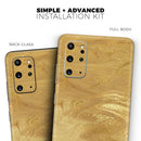 Molten Gold Digital Foil Swirl V5 - Premium Vinyl Skin Decal for Samsung Galaxy S25 Ultra, S24, S23, S22 & All Galaxy S Models