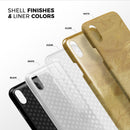 Molten Gold Digital Foil Swirl V5 - iPhone X Swappable Hybrid Case