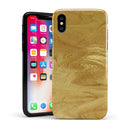 Molten Gold Digital Foil Swirl V5 - iPhone X Swappable Hybrid Case