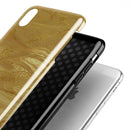 Molten Gold Digital Foil Swirl V5 - iPhone X Swappable Hybrid Case