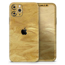 Molten Gold Digital Foil Swirl V5 - Vinyl Skin Wrap for iPhone 17 Pro Max, 17 Pro, 17 Air, 17, 16 & All Models — Soft Matte or Ultra Gloss
