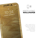 Molten Gold Digital Foil Swirl V5 - Vinyl Skin Wrap for iPhone 17 Pro Max, 17 Pro, 17 Air, 17, 16 & All Models — Soft Matte or Ultra Gloss