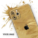 Molten Gold Digital Foil Swirl V5 - Vinyl Skin Wrap for iPhone 17 Pro Max, 17 Pro, 17 Air, 17, 16 & All Models — Soft Matte or Ultra Gloss