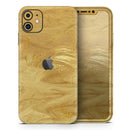 Molten Gold Digital Foil Swirl V5 - Vinyl Skin Wrap for iPhone 17 Pro Max, 17 Pro, 17 Air, 17, 16 & All Models — Soft Matte or Ultra Gloss