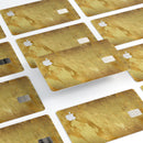 Molten Gold Digital Foil Swirl V6 - Premium Protective Decal Skin-Kit for the Apple Credit Card