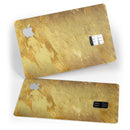 Molten Gold Digital Foil Swirl V6 - Premium Protective Decal Skin-Kit for the Apple Credit Card