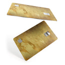 Molten Gold Digital Foil Swirl V6 - Premium Protective Decal Skin-Kit for the Apple Credit Card