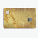 Molten Gold Digital Foil Swirl V6 - Premium Protective Decal Skin-Kit for the Apple Credit Card