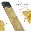Molten Gold Digital Foil Swirl V6 - Premium Decal Protective Skin-Wrap Sticker compatible with the Juul Labs vaping device