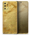 Molten Gold Digital Foil Swirl V6 - Premium Vinyl Skin Decal for Samsung Galaxy S25 Ultra, S24, S23, S22 & All Galaxy S Models