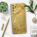 Molten Gold Digital Foil Swirl V6 - Premium Vinyl Skin Decal for Samsung Galaxy S25 Ultra, S24, S23, S22 & All Galaxy S Models