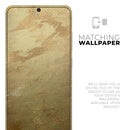 Molten Gold Digital Foil Swirl V6 - Premium Vinyl Skin Decal for Samsung Galaxy S25 Ultra, S24, S23, S22 & All Galaxy S Models