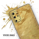 Molten Gold Digital Foil Swirl V6 - Premium Vinyl Skin Decal for Samsung Galaxy S25 Ultra, S24, S23, S22 & All Galaxy S Models