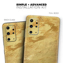 Molten Gold Digital Foil Swirl V6 - Premium Vinyl Skin Decal for Samsung Galaxy S25 Ultra, S24, S23, S22 & All Galaxy S Models