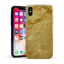 Molten Gold Digital Foil Swirl V6 - iPhone X Swappable Hybrid Case