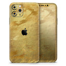Molten Gold Digital Foil Swirl V6 - Vinyl Skin Wrap for iPhone 17 Pro Max, 17 Pro, 17 Air, 17, 16 & All Models — Soft Matte or Ultra Gloss