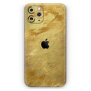 Molten Gold Digital Foil Swirl V6 - Vinyl Skin Wrap for iPhone 17 Pro Max, 17 Pro, 17 Air, 17, 16 & All Models — Soft Matte or Ultra Gloss