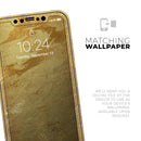 Molten Gold Digital Foil Swirl V6 - Vinyl Skin Wrap for iPhone 17 Pro Max, 17 Pro, 17 Air, 17, 16 & All Models — Soft Matte or Ultra Gloss