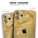 Molten Gold Digital Foil Swirl V6 - Vinyl Skin Wrap for iPhone 17 Pro Max, 17 Pro, 17 Air, 17, 16 & All Models — Soft Matte or Ultra Gloss