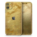 Molten Gold Digital Foil Swirl V6 - Vinyl Skin Wrap for iPhone 17 Pro Max, 17 Pro, 17 Air, 17, 16 & All Models — Soft Matte or Ultra Gloss