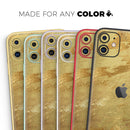 Molten Gold Digital Foil Swirl V6 - Vinyl Skin Wrap for iPhone 17 Pro Max, 17 Pro, 17 Air, 17, 16 & All Models — Soft Matte or Ultra Gloss