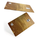 Molten Gold Digital Foil Swirl V7 - Premium Protective Decal Skin-Kit for the Apple Credit Card